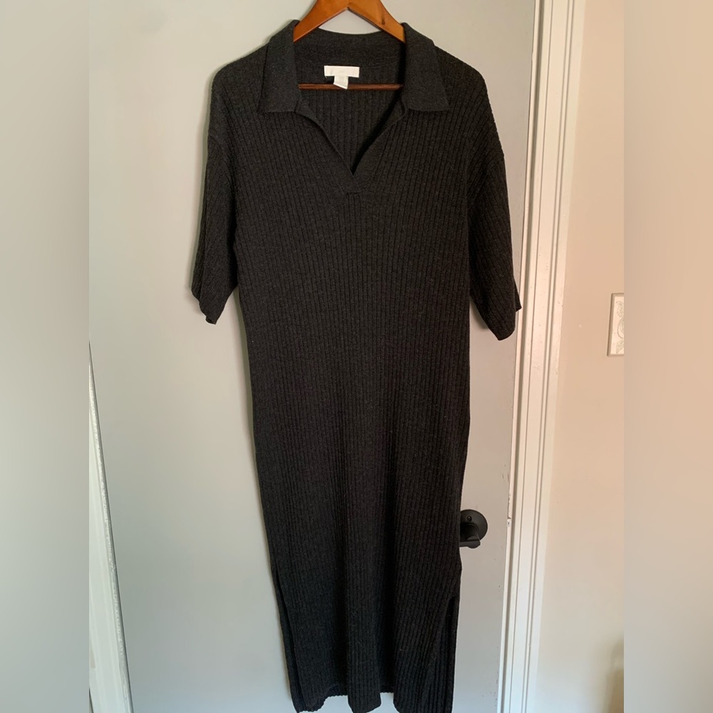 H&M lightweight knit collard dress